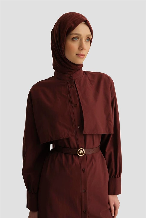 Armine Poplin Gömlek 25YH3442 BORDO