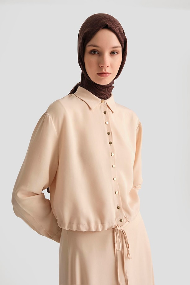 Armine Ceket 25YD4226-1 Taş