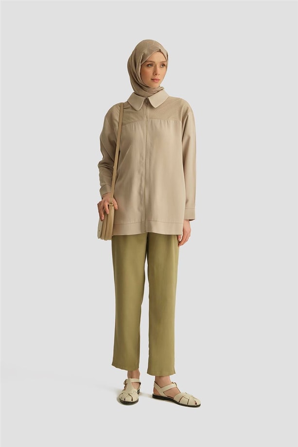 Armine Tencel Havuç Pantolon 25YD4228-2 Haki