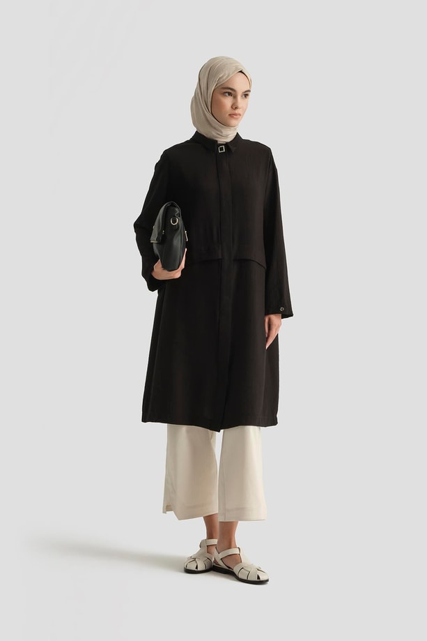Armine Aller Detaylı Tunik 25YT435 Siyah