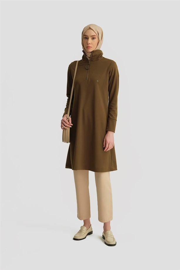 Armine Trend Tunik 25YTD436 Yağ Yeşili