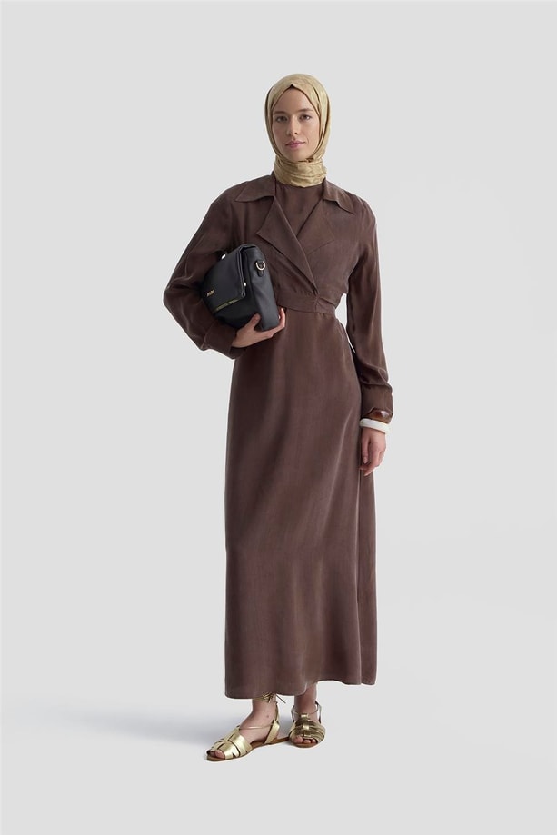 Armine Bluz Elbiseli Takım 25Y6009 Kakao