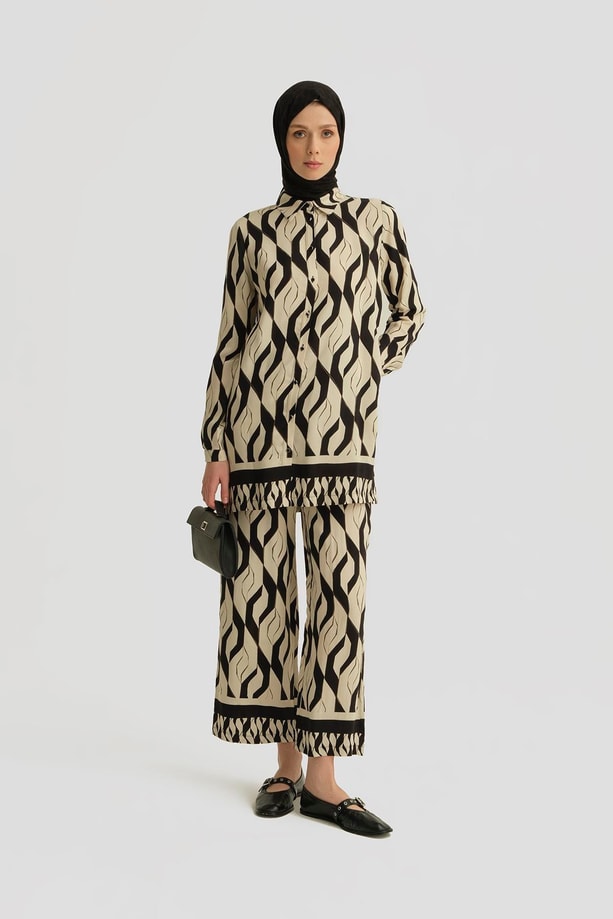 Armine Trend Takım 25YT601 Siyah - Beyaz