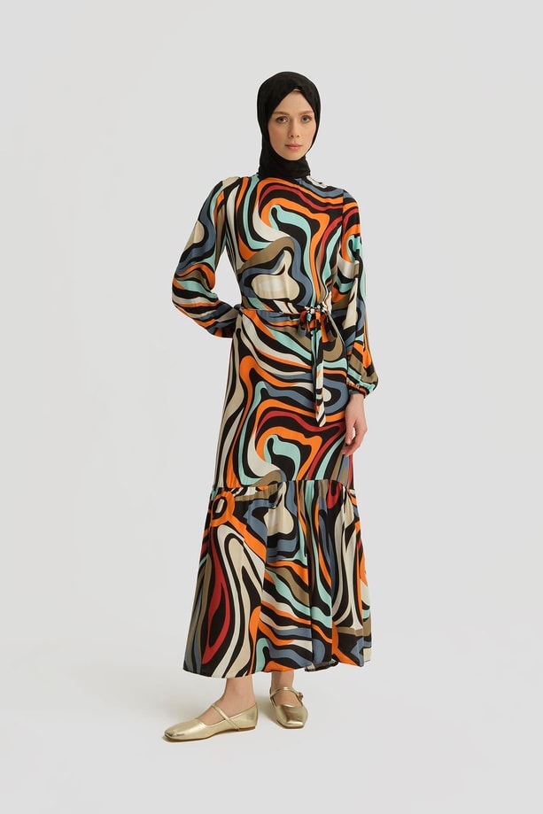 Armine Trend Elbise 25YT909 İndigo