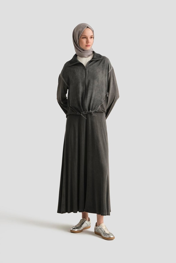 Armine Viskon Ceketli Takım 25YD9148 Antrasit