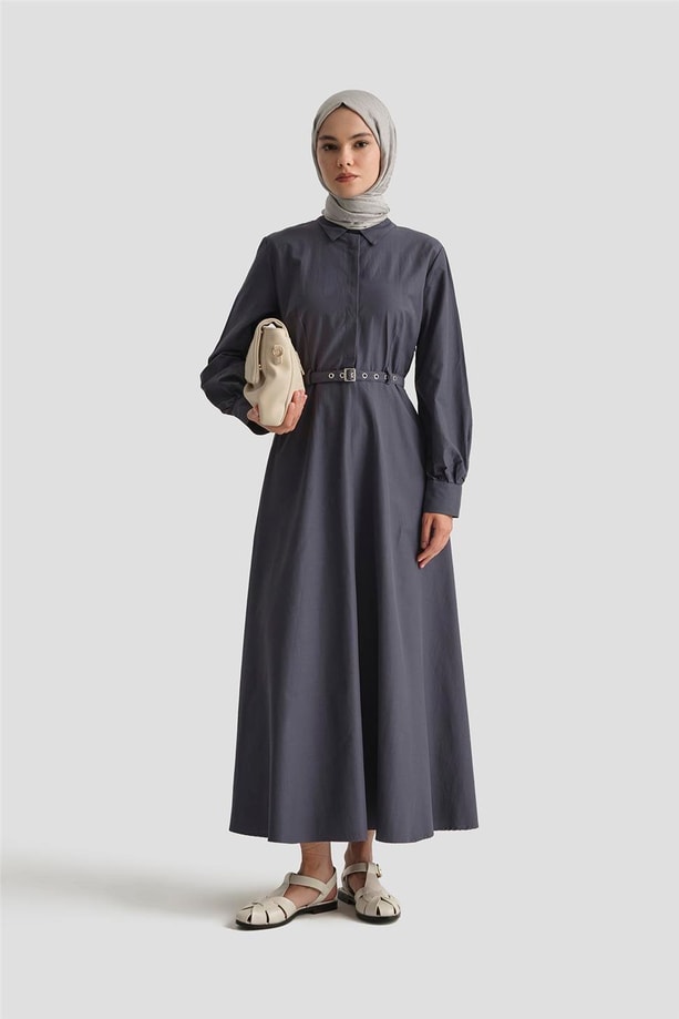 Armine Elbise 25YD9178 Antrasit