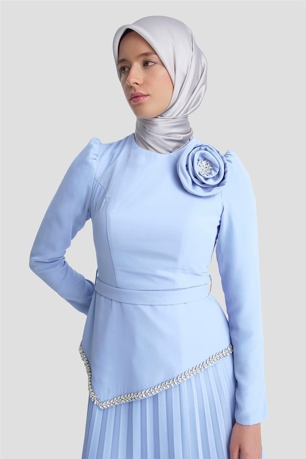 Armine Abiye 25YD9187 Mavi