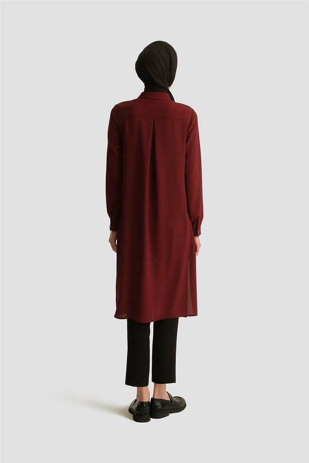 Armine A Logolu Tunik 25YH411 Bordo