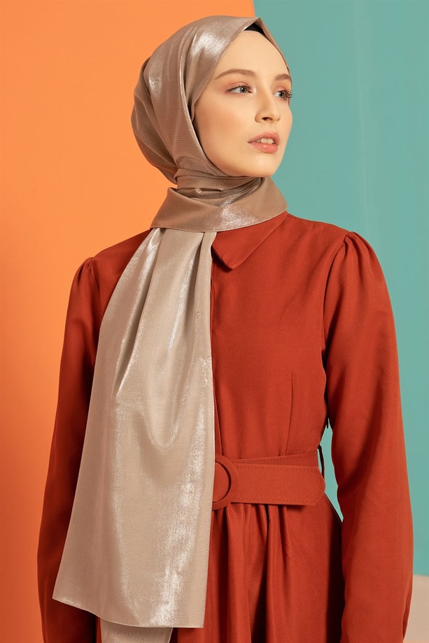 Armine Trend Viscon Şal 00Oa0444 Koyu Vizon