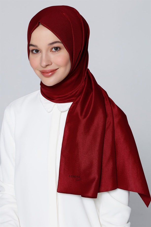 Armine Trend Polyester Şal 00Oa0444 Bordo