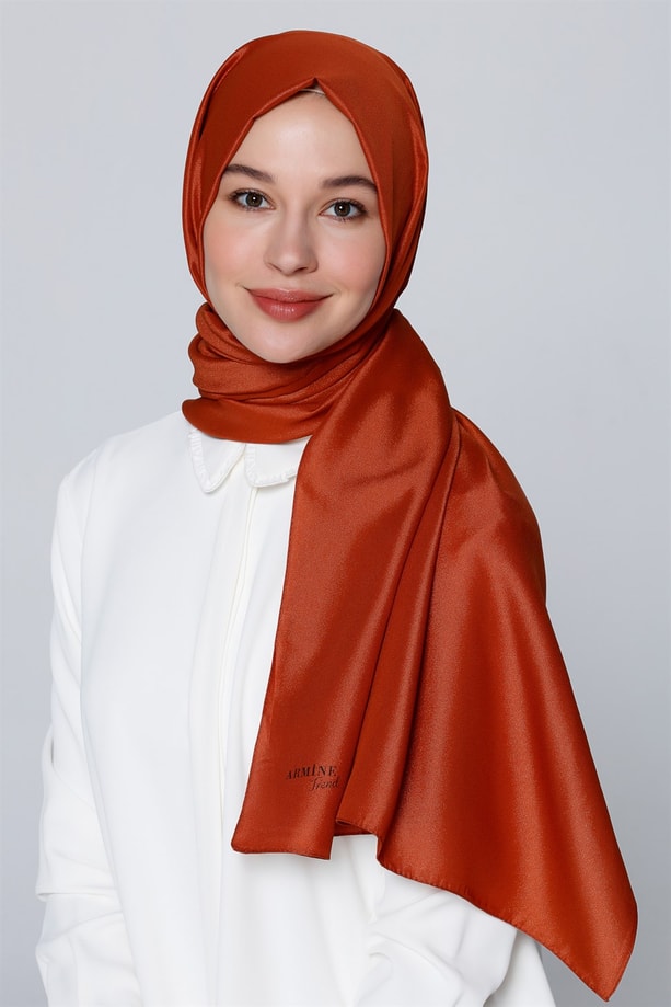 Armine Trend Polyester Şal 00Oa0444 Kiremit