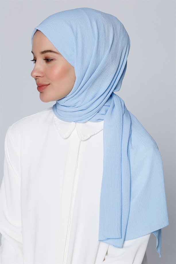 Armine Trend Polyester Şal 00Oa0444 Bebe Mavi