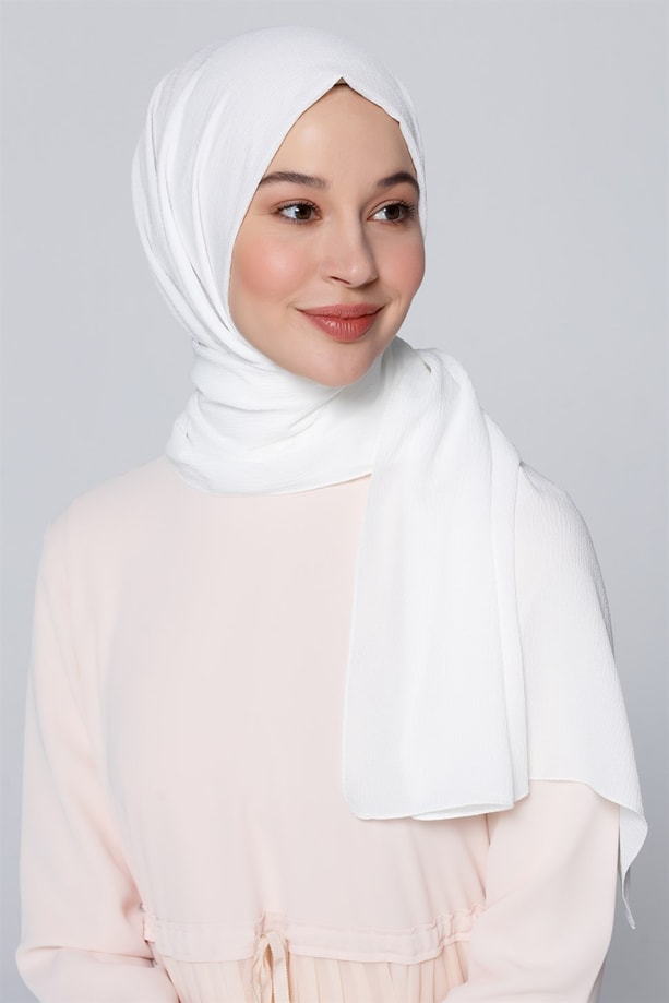 Armine Trend Polyester Şal 00Oa0444 Beyaz