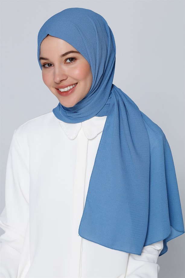 Armine Trend Polyester Şal 00Oa0444 İndigo