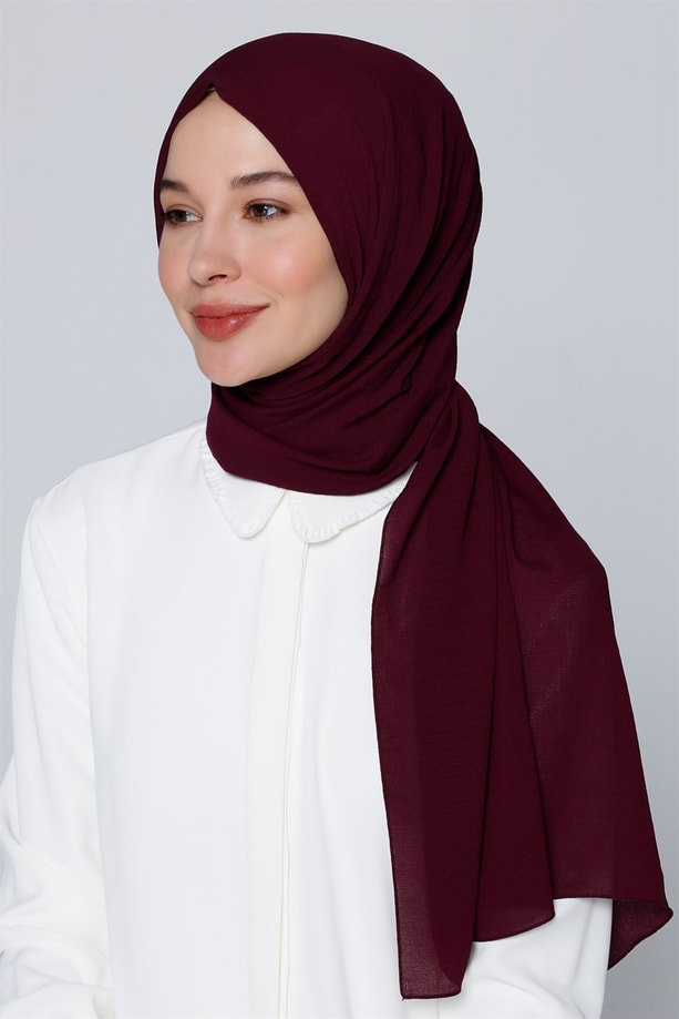 Armine Trend Polyester Şal 00Oa0444 Şarabi