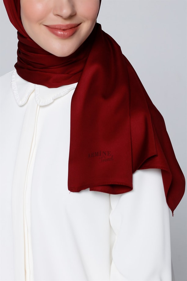 Armine Trend Polyester Şal 00Oa0444 Bordo