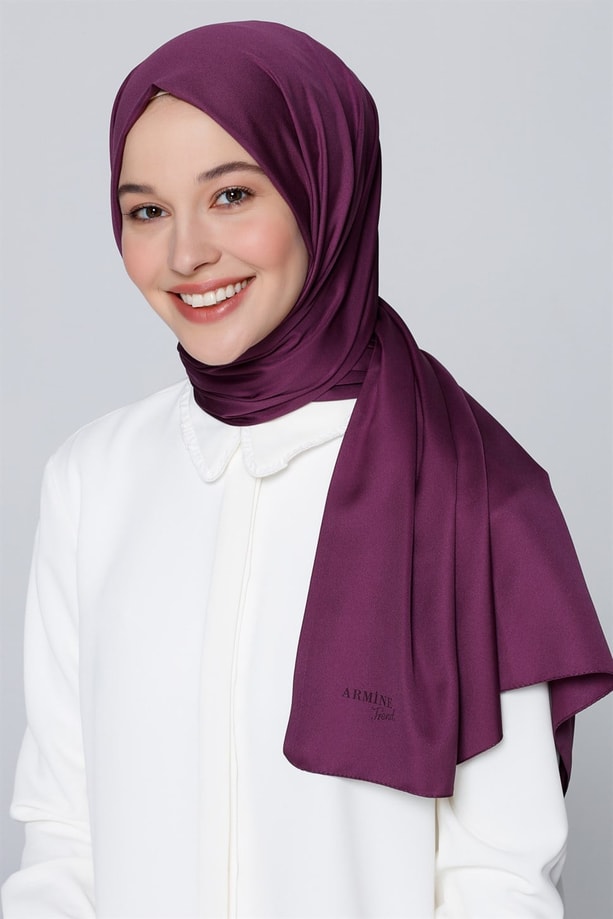 Armine Trend Polyester Şal 00Oa0444 Mor