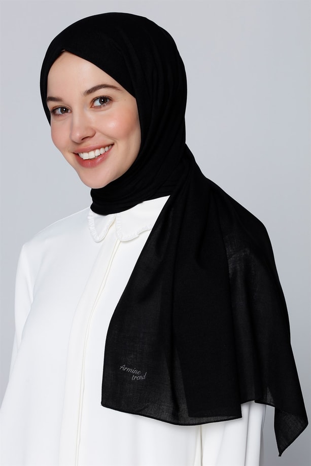 Armine Trend Polyester Şal 00Oa0444 Siyah