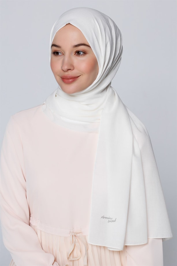 Armine Trend Polyester Şal 00Oa0444 Kırık Beyaz