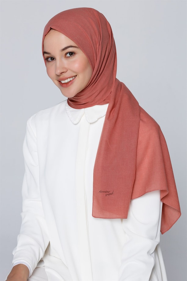 Armine Trend Polyester Şal 00Oa0444 Kiremit