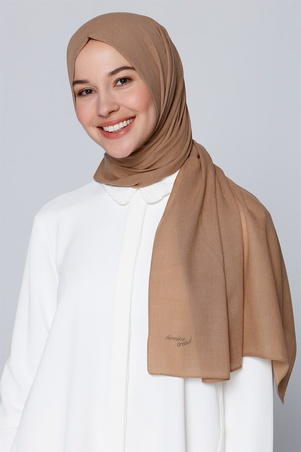 Armine Trend Polyester Şal 00Oa0444 Taba