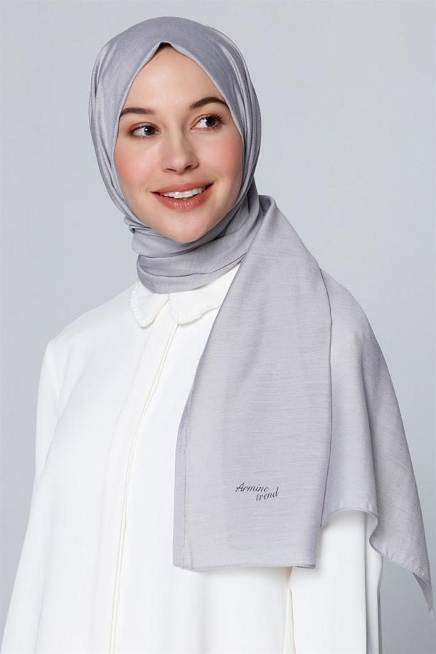 Armine Trend Polyester Şal 00Oa0444 Gümüş