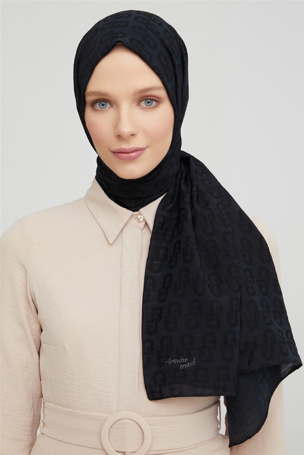Armine Trend Featherlight 3 Şal 00oA0444 Siyah Siyah