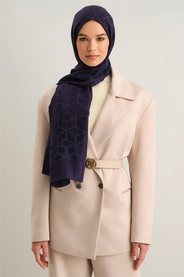 Armine Lyocell Naia Petek Desen Şal 112-18