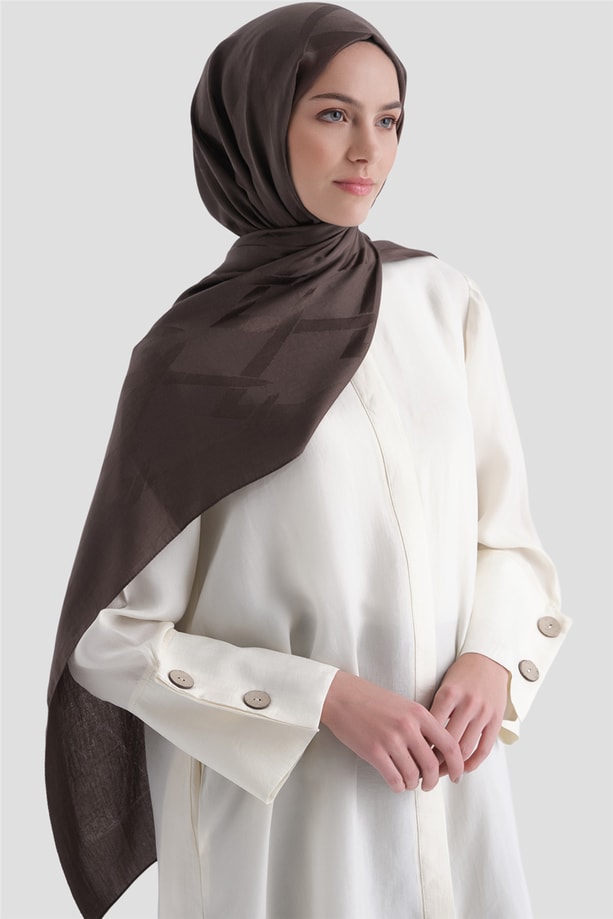 Armine Lyocell Naia Zikzak Desen Şal  1- 15