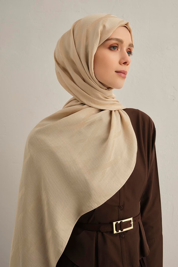 Armine Lyocell Naia Zikzak Desen Şal  1- 64