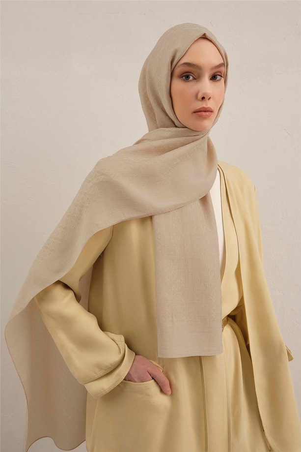 Armine Lyocell Naia Üçgen Monogram Şal 5 64