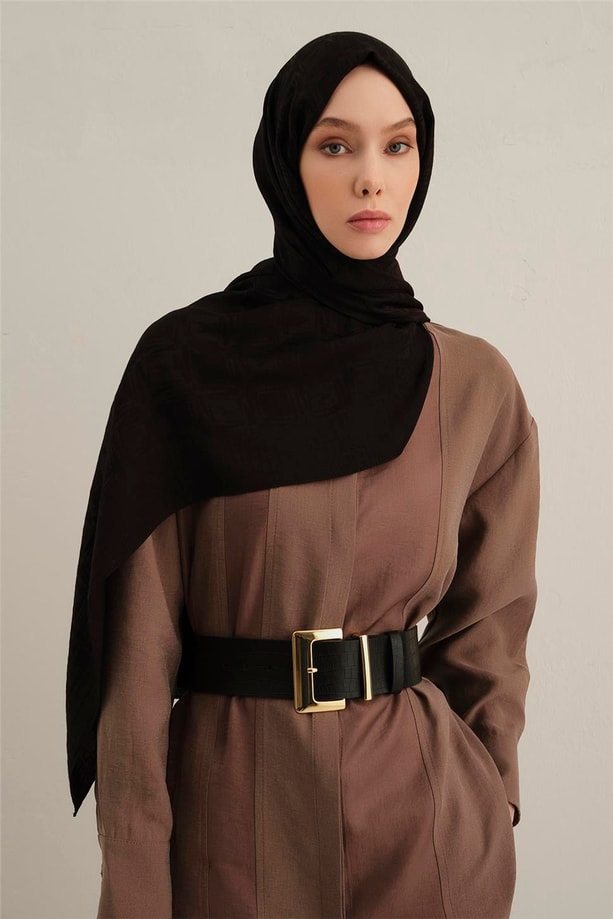 Armine Lyocell Naia Kare Monogram Şal 6 01