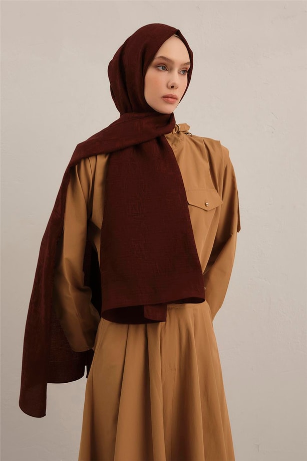 Armine Lyocell Naia Kare Monogram Şal 6 32