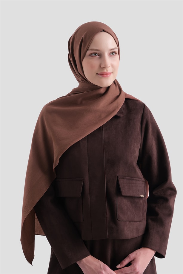 Armine Bordürlü Lyocell Şal 16 Bakır