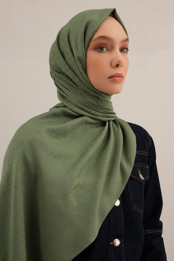 Armine Damla Desen Bambu Cotton Şal 48