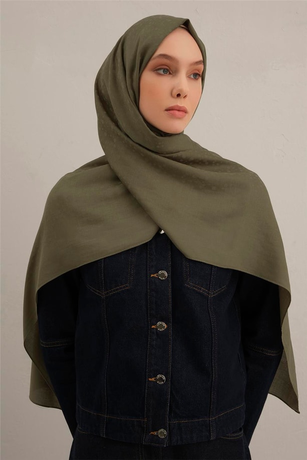 Armine Damla Desen Bambu Cotton Şal 49