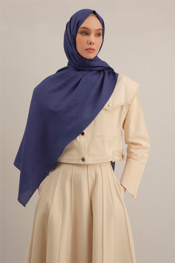 Armine Link Desen Bambu Cotton Şal 28