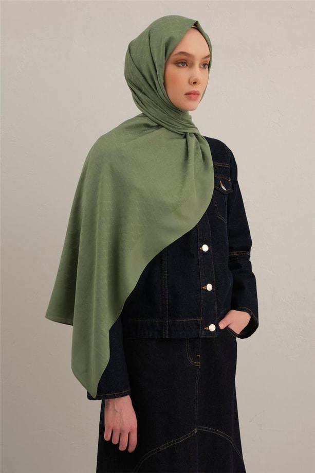 Armine Link Desen Bambu Cotton Şal 48