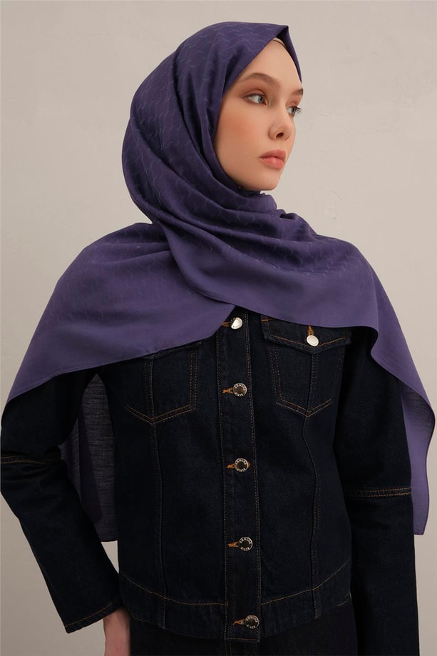 Armine Link Desen Bambu Cotton Şal 68