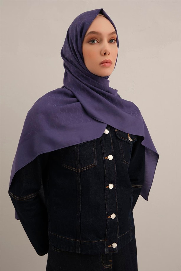 Armine Link Desen Bambu Cotton Şal 68