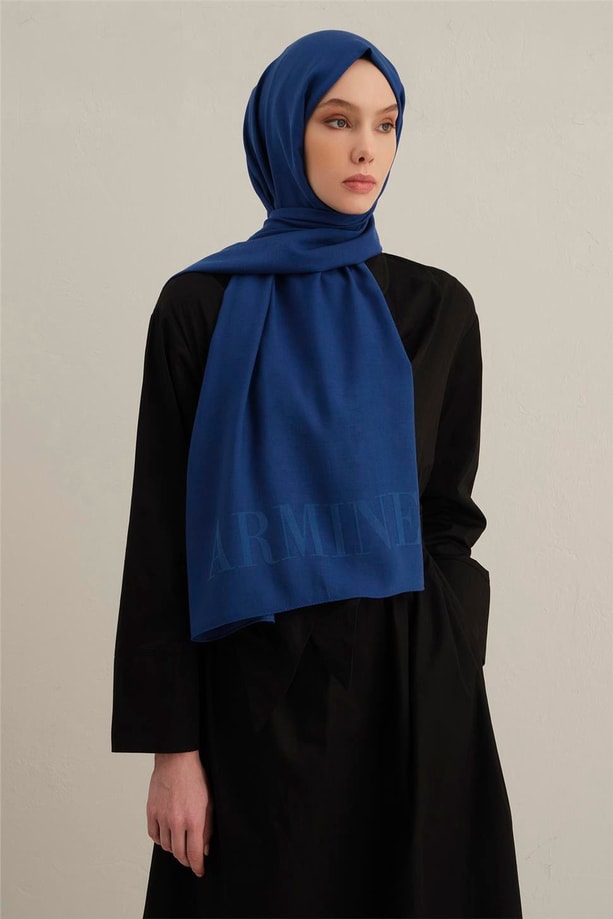 Armine Logo Drop Pamuk İpek Şal 28
