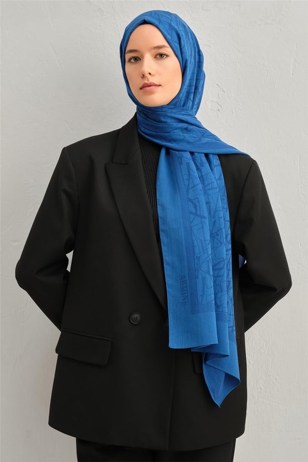 Armine Tensel İpek Kaligrafi Desen Şal 32115