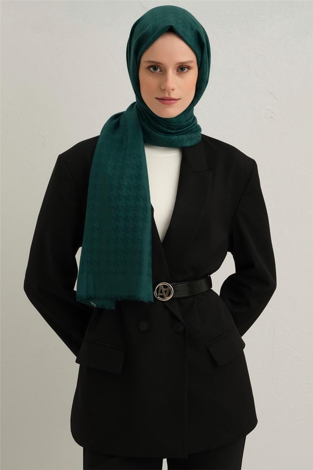 Armine Viscon Kazayağı Desen Şal 01