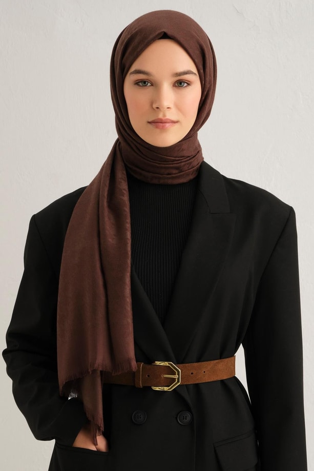 Armine Viscon Kazayağı Desen Şal 09