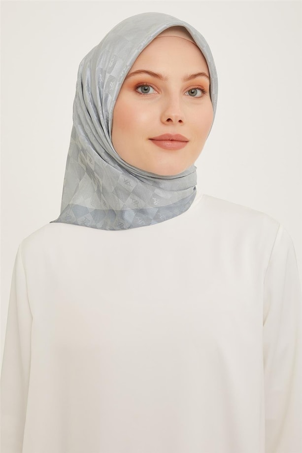 Armine Jakarlı İpek Pamuk Eşarp 21