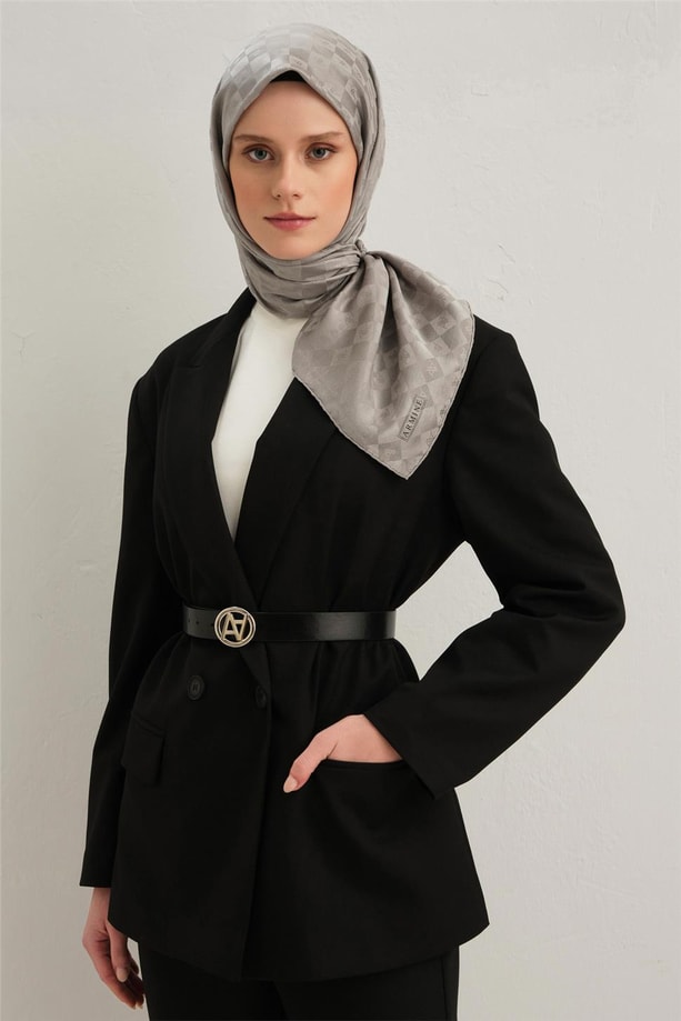 Armine Jakarlı İpek Pamuk Eşarp 2410070