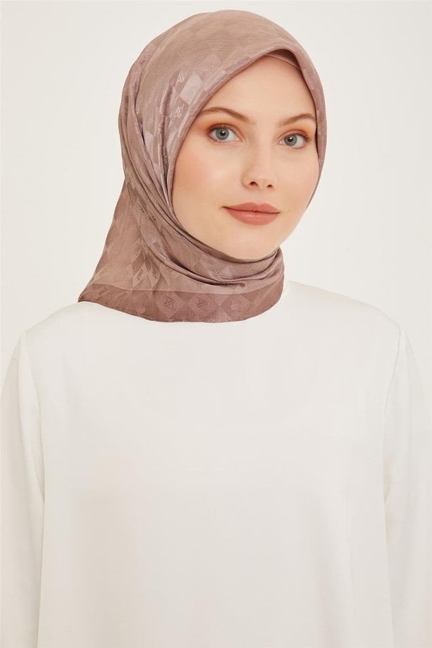 Armine Jakarlı İpek Pamuk Eşarp 90