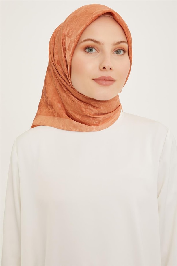 Armine Jakarlı İpek Pamuk Eşarp 91
