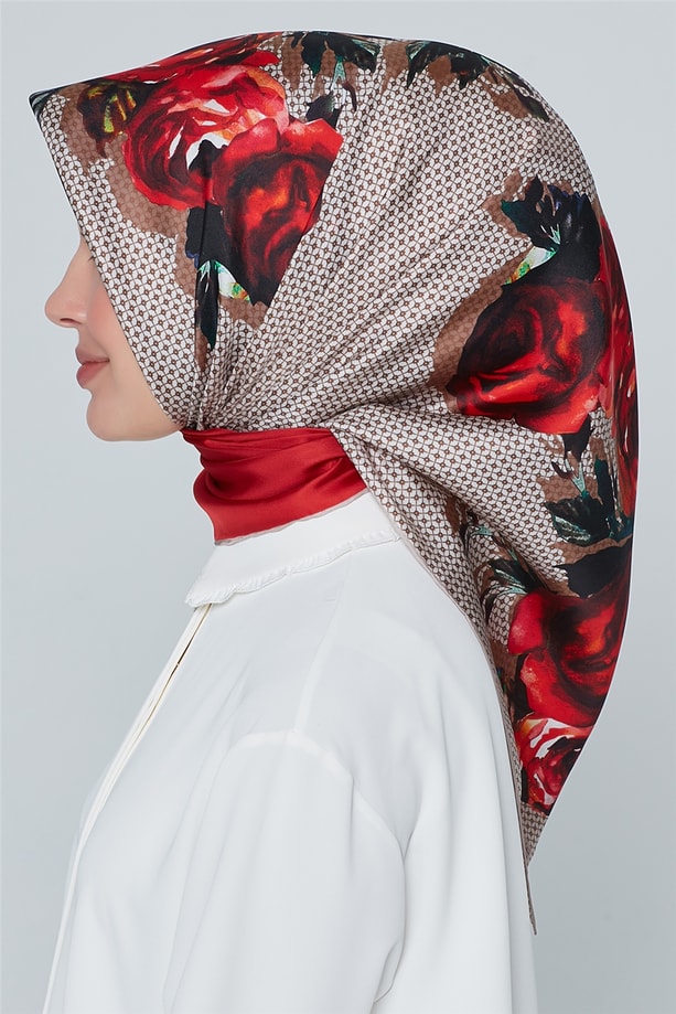 Armine Nostalji Twill İpek Eşarp 18Ya4513 03