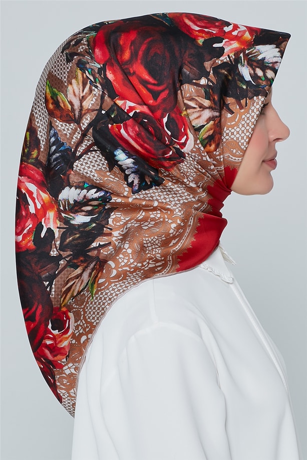 Armine Nostalji Twill İpek Eşarp 18Ya4513 03
